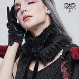 'Callista' Gothic Neckerchief And Headwear Accessory (Black)