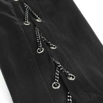 Sht066 Punk Chain Drawstring Men Shirts
