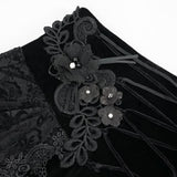 Jupe gothique en velours 'Autumn Waltz'