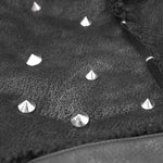 Decadent Punk Warm Spiked Fur Collar Men Wool Short Jacket With Loops