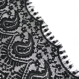 'The Hanging Gardens' Gothic Lace Fringed Shawl