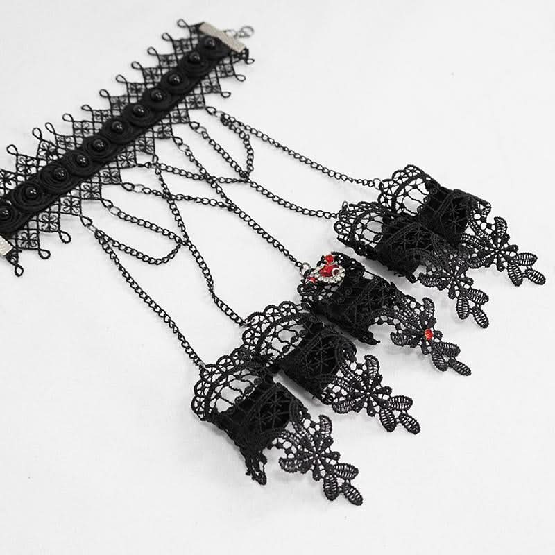 Eas009 Gothic Lace Nails