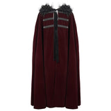 'Bloodsucking Darkness' Gothic Fur Cloak With Hood