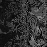 Devil Fashion Paisley Court Pattern Stand Collar Black Gothic Men Jacket