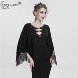 'Eldritch Terrors' Gothic Bat Sleeves Fishtail Dress