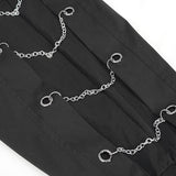 'O Negative' Punk Cargo Pants With Chains