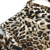 Sst017 Leopard Printed Swimsuit Set