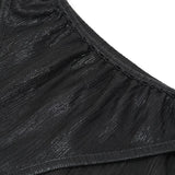 Sst007 Fine Vertical Lines And Shimmer Swimming Shorts