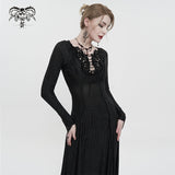 'Great Expectations' Gothic Embroidered Long Dress