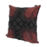 'Twisted' Gothic Cross-shaped Pillow (Sangria)