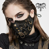 Steampunk Metallic Bronze Unisex Spiked Distressed Masks