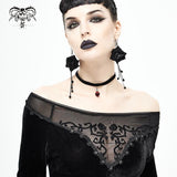 'Labyrinth' Gothic Velvet Top