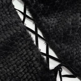 'Void' Gothic Plush Cloak Lined With Fur