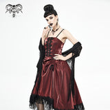 'Bloodflower' Gothic Waterfall Dress