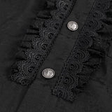 'Hygeia' Gothic Lantern Sleeve Shirt (Darkness)