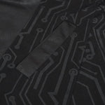 Ct172 Dark Hooded Knit Coat