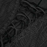 ‘Rosalie' Gothic Ruched Sleeves Top