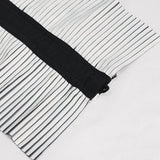 Lead Powder' Gothic Pleated and Striped High Collar