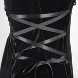 'Manifestation' Gothic Dress With Distressed Hemline