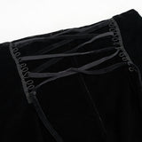 'Living On' Gothic Velvet High Waisted Shorts