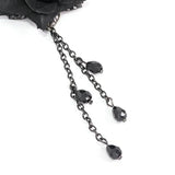 'Black Roses' Gothic Dangler Earrings