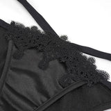 Sst010 Gothic Lace Halter Bikini Swimsuit Suit