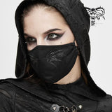 Devil Fashion Unisex 3D Wing Printing Punk Black Cotton Mask