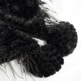'Void' Gothic Plush Cloak Lined With Fur