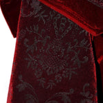 Gorgeous Gentlemen Stand Collar Red Gothic Velveteen Coat