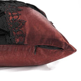 'Twisted' Gothic Cross-shaped Pillow (Sangria)