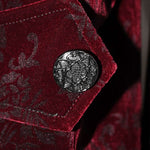 Lotus Leaf Corsage False Two Piece Men Gothic Swallow Tailed Coats