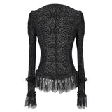 'Death Row Doorbell' Gothic Knitted Blouse