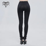 'Martian' Gothic Crucifix Bell-Bottoms (White)