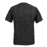 Tt162 Punk Knit Ragged Men T Shirt