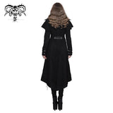 Punk Women Fake Two Pieces Game Style Woollen Coats