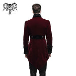 Western Fashion Gothic Embroidered Collar Men Tuxedo Black µ丱±¾