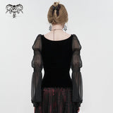 'Her Satanic Wickedness' Gothic Velvet Top