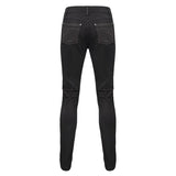 Pt137 Punk Glued Fake Two Pieces Men Trousers