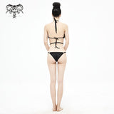 Sst009 Punk 4 Point Star Bikini Swimsuit Set