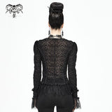 'Death Row Doorbell' Gothic Knitted Blouse