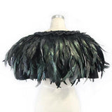 Carnival Accessory Lace Neckline Feather Gothic Shawl For Women And Men