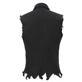 Wt061 Distressed Heavy Metal Men Vest