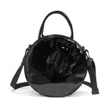 'Moonlight Skull' Printed Gothic Round Shoulder Bag