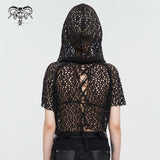 Zeal & Ardor' Punk Mesh Hooded Top
