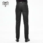 Pt13901 Black Gothic Daily Life Trousers
