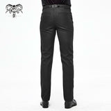 Pt13901 Black Gothic Daily Life Trousers