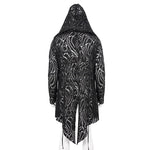 Ct168 Darkness Holes Hooded Men Coat