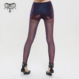 'Falling Night' Punk Iridescent Mesh Leggings