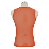 'Caution' Punk Mesh Tank Top (Clockwork Orange)