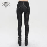 Pantalon effet vieilli punk 'Lady Killer'